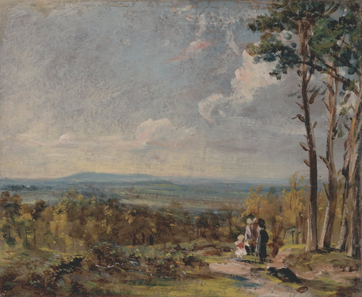 Hampstead Heath patrzący w stronę Harrow autorstwa John Constable