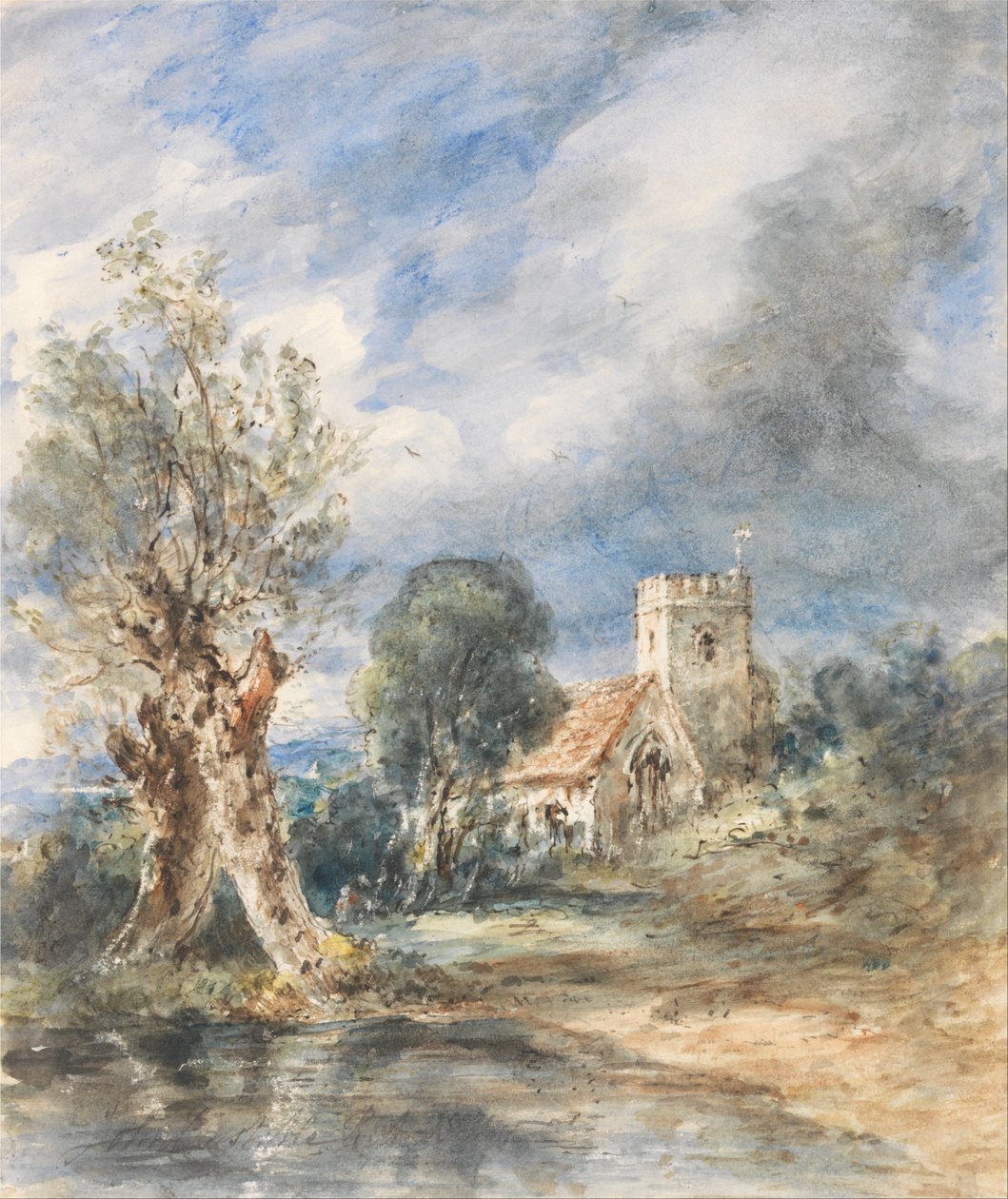 Kościół Stoke-Poges autorstwa John Constable