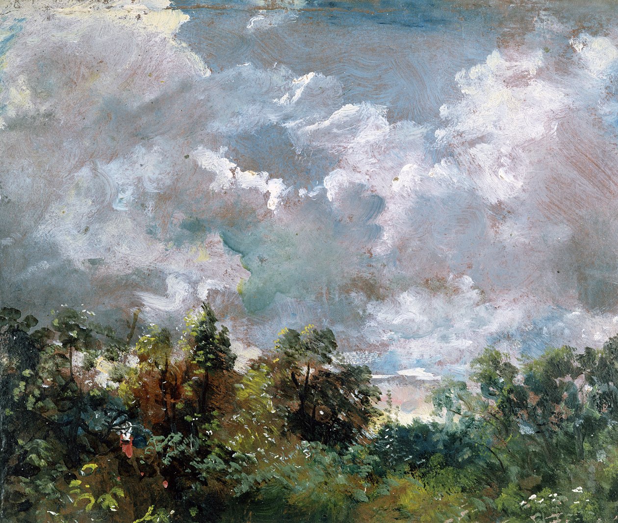 Studium nieba i drzew autorstwa John Constable