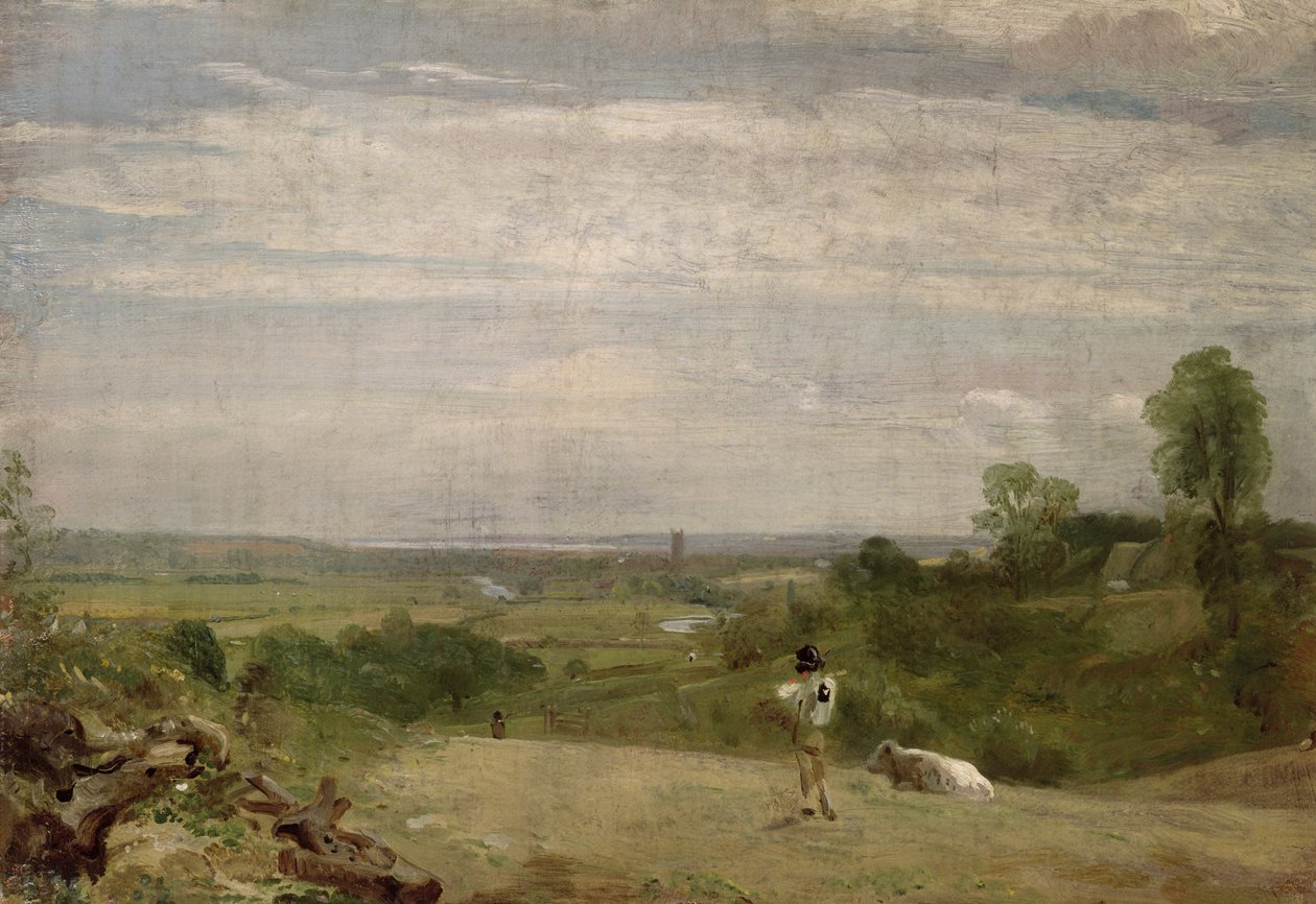 Letni poranek: Dedham z Langham autorstwa John Constable