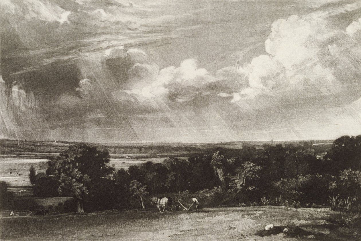 Summerland, grawerowane przez Davida Lucasa (1802-81) (mezzotinta) autorstwa John Constable
