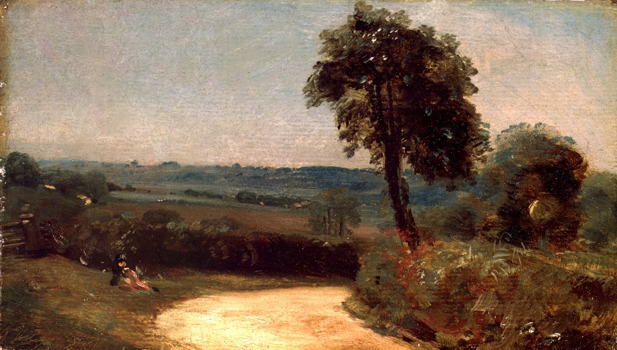 Droga z East Bergholt do Flatford autorstwa John Constable