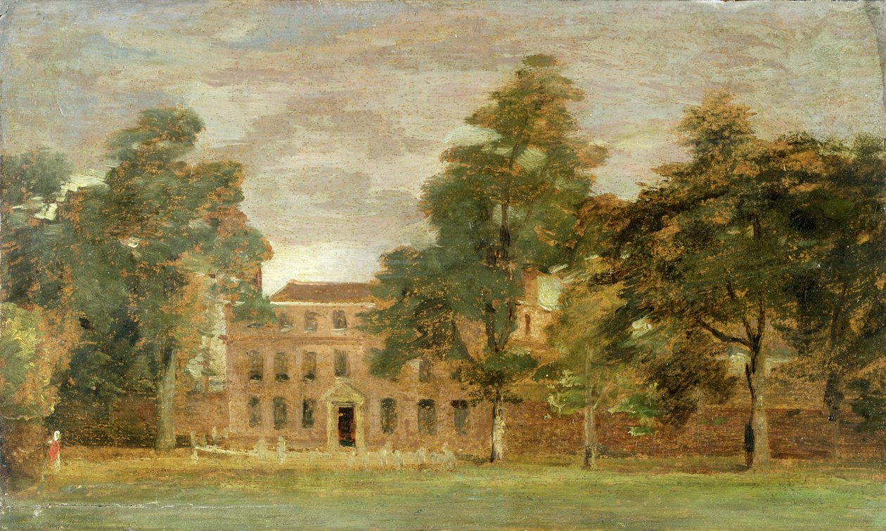 West Lodge, East Bergholt (olej na papierze położony na płycie) autorstwa John Constable