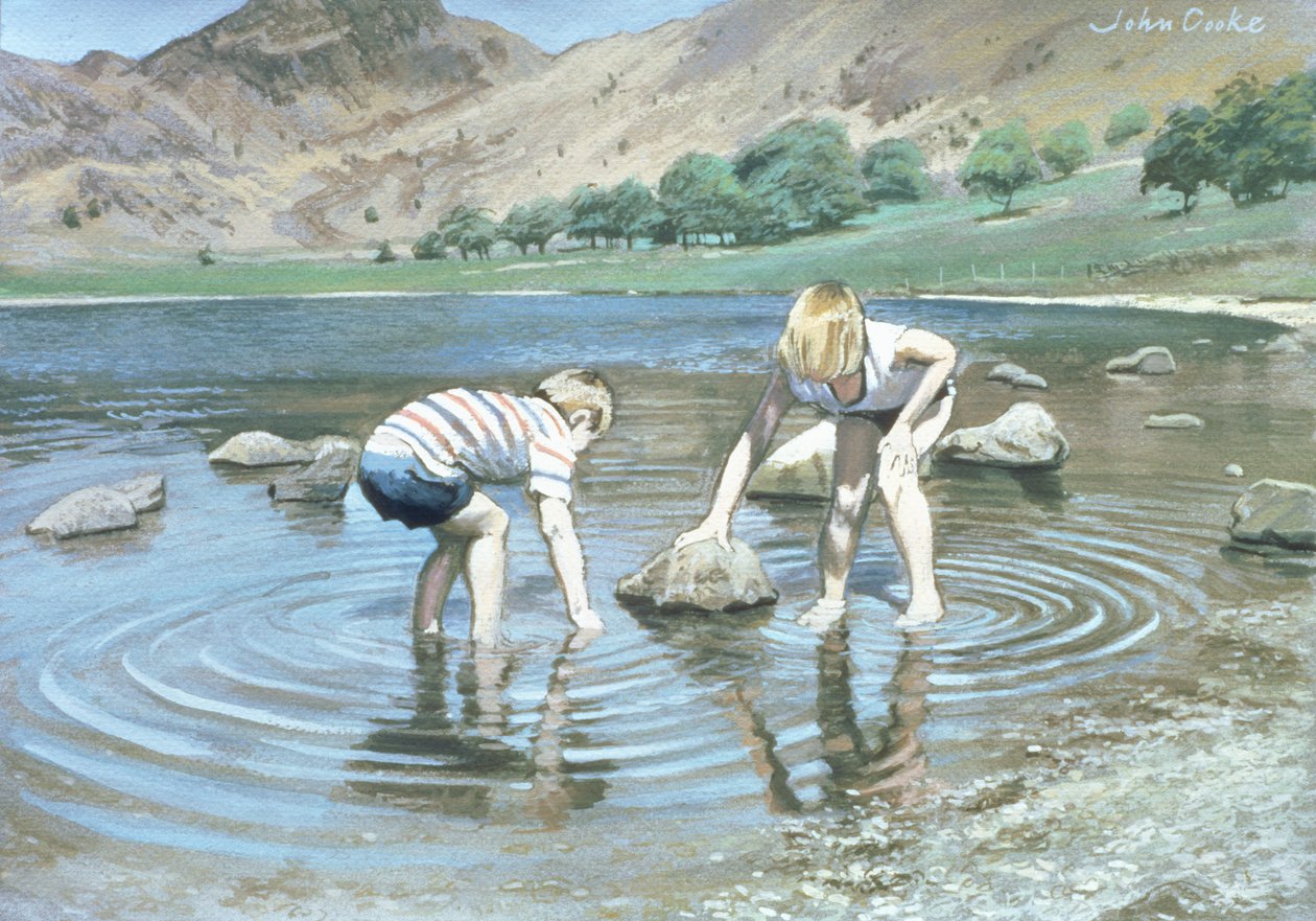 Blea Tarn Lato, 1987 (gwasz) autorstwa John Cooke