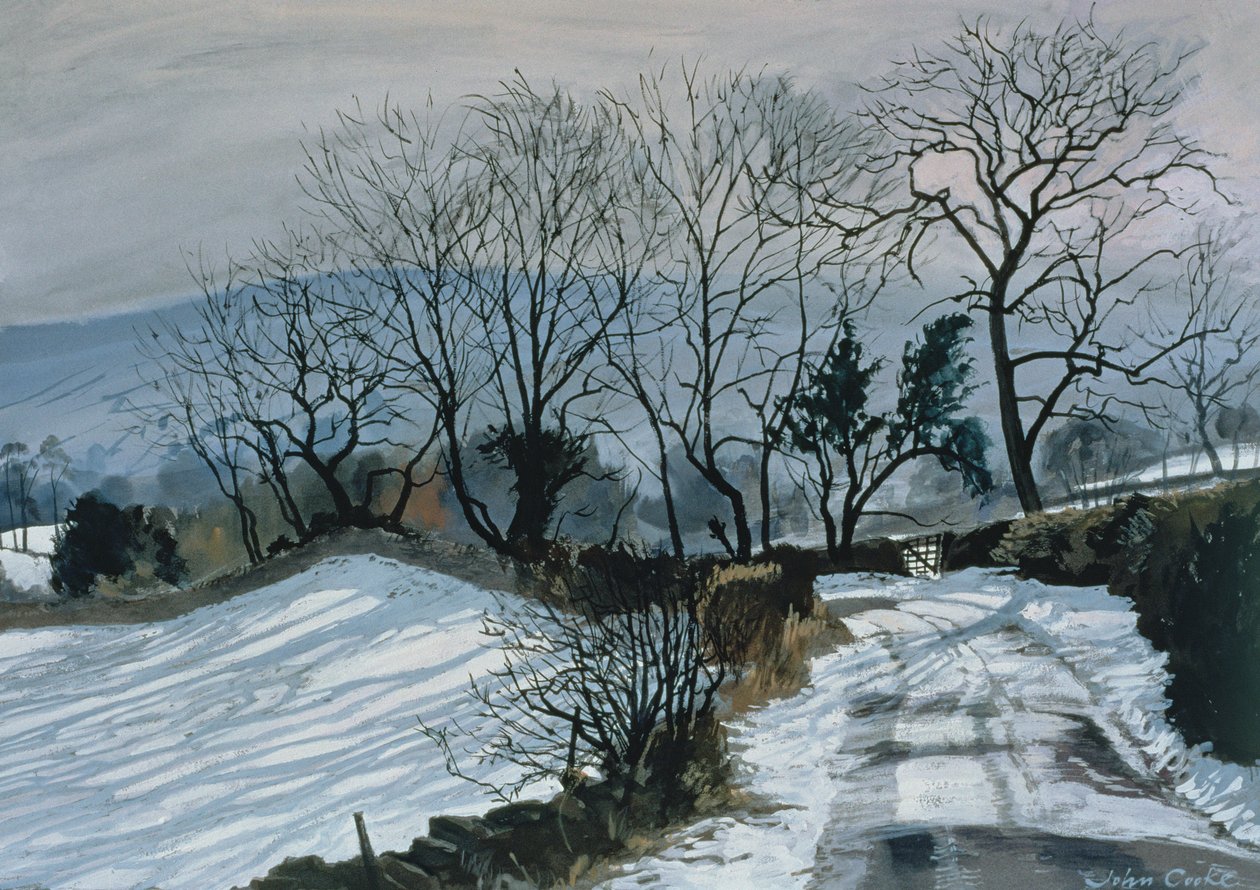 Droga do Deepdale, 1998 (gwasz) autorstwa John Cooke
