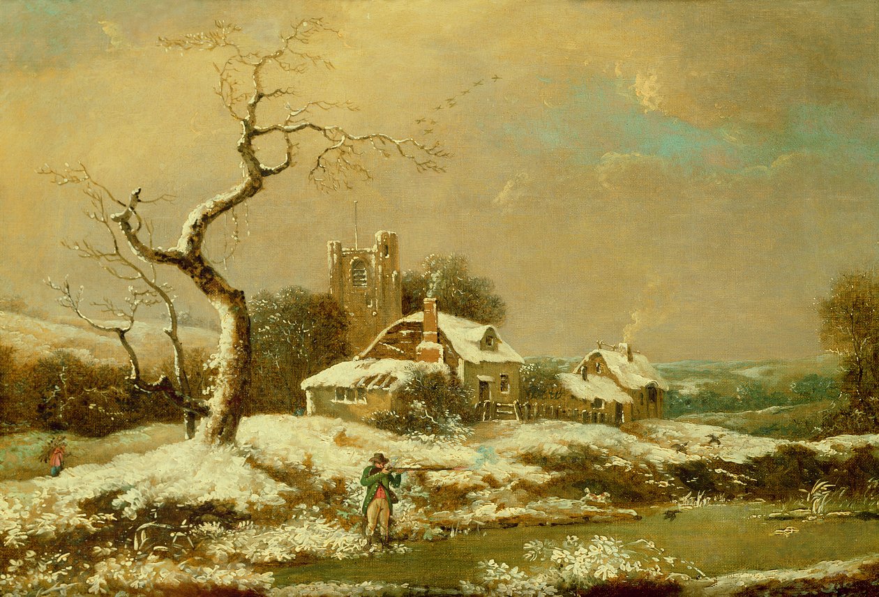 Śnieżny krajobraz autorstwa John Cranch