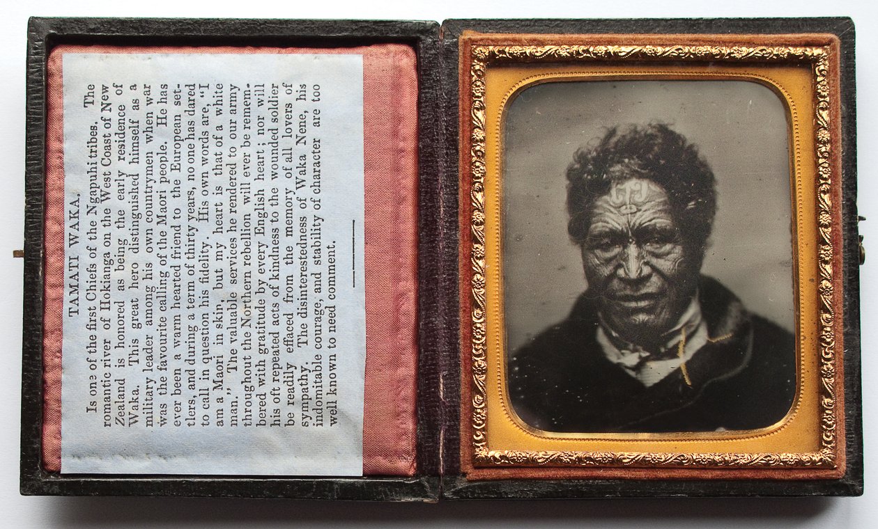 Tamati Waka Nene, ok. 1860 (ambrotypia) autorstwa John Nicol Crombie