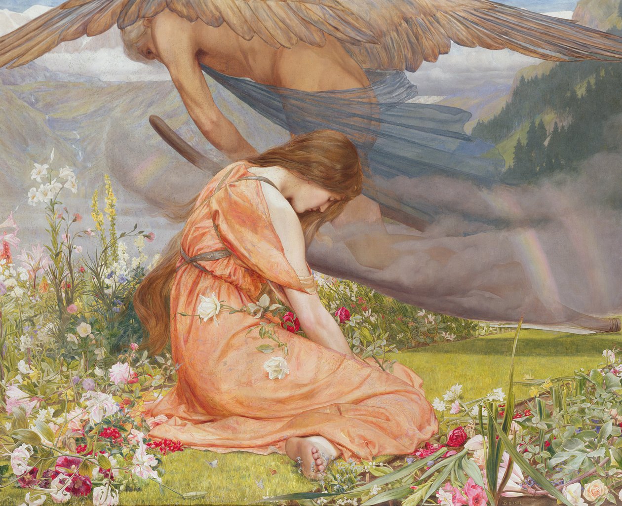 Ogród Adonisa - Amoretta i czas, 1887 autorstwa John Dickson Batten