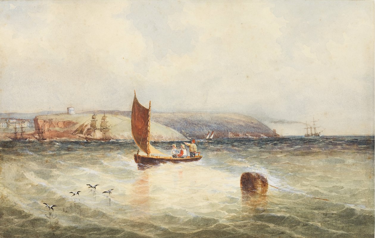 Mount Batten, Plymouth (wc na papierze) autorstwa John Down