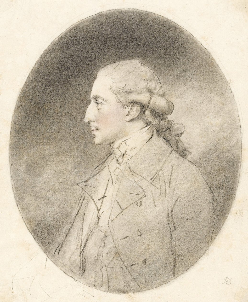 Andrew Robinson Stoney-Bowes, 1781 (czerwone i czarne kredy na papierze) autorstwa John Downman