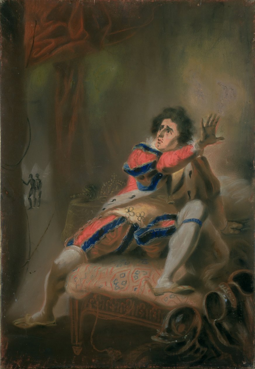 John Philip Kemble (1757-1823) jako Ryszard III Szekspira (pastel na papierze welinowym) autorstwa John Eckstein