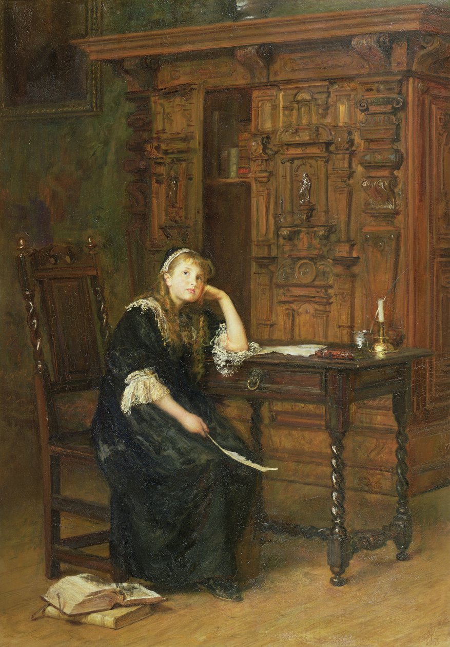 Księżniczka Elżbieta w więzieniu. 1879 autorstwa John Everett Millais