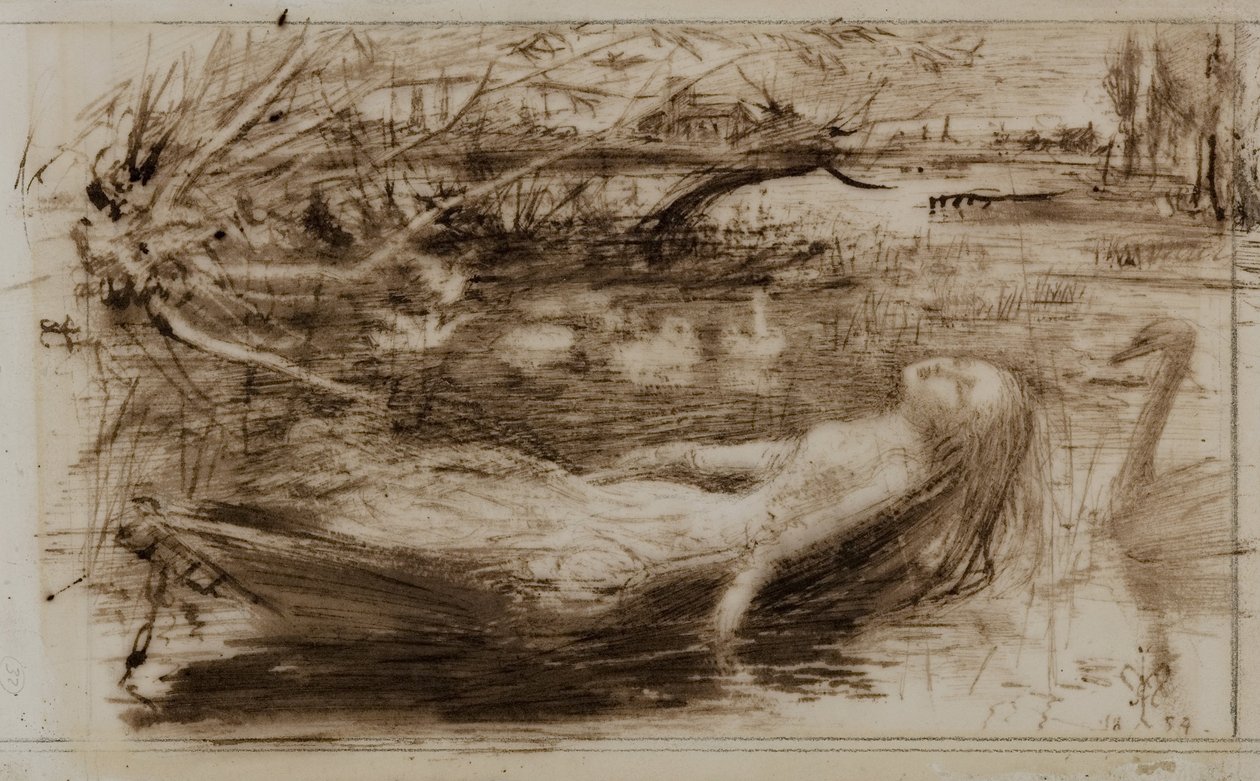 Pani Shalott autorstwa John Everett Millais