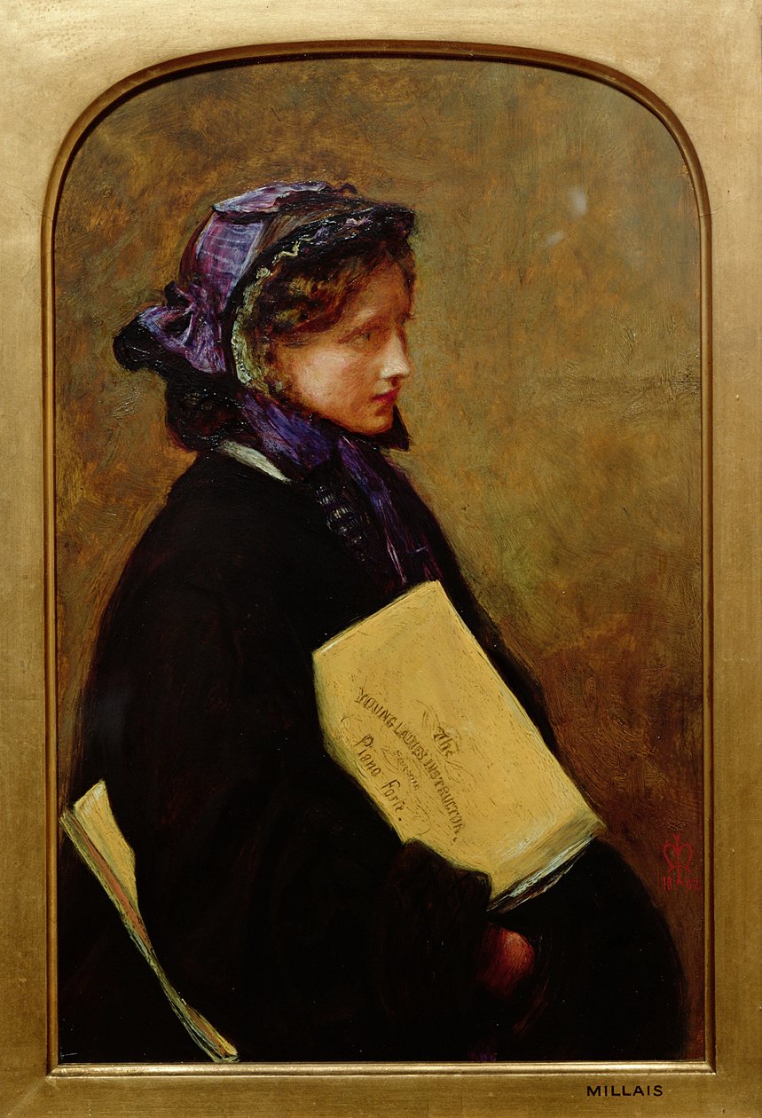 Mistrzyni muzyki autorstwa John Everett Millais