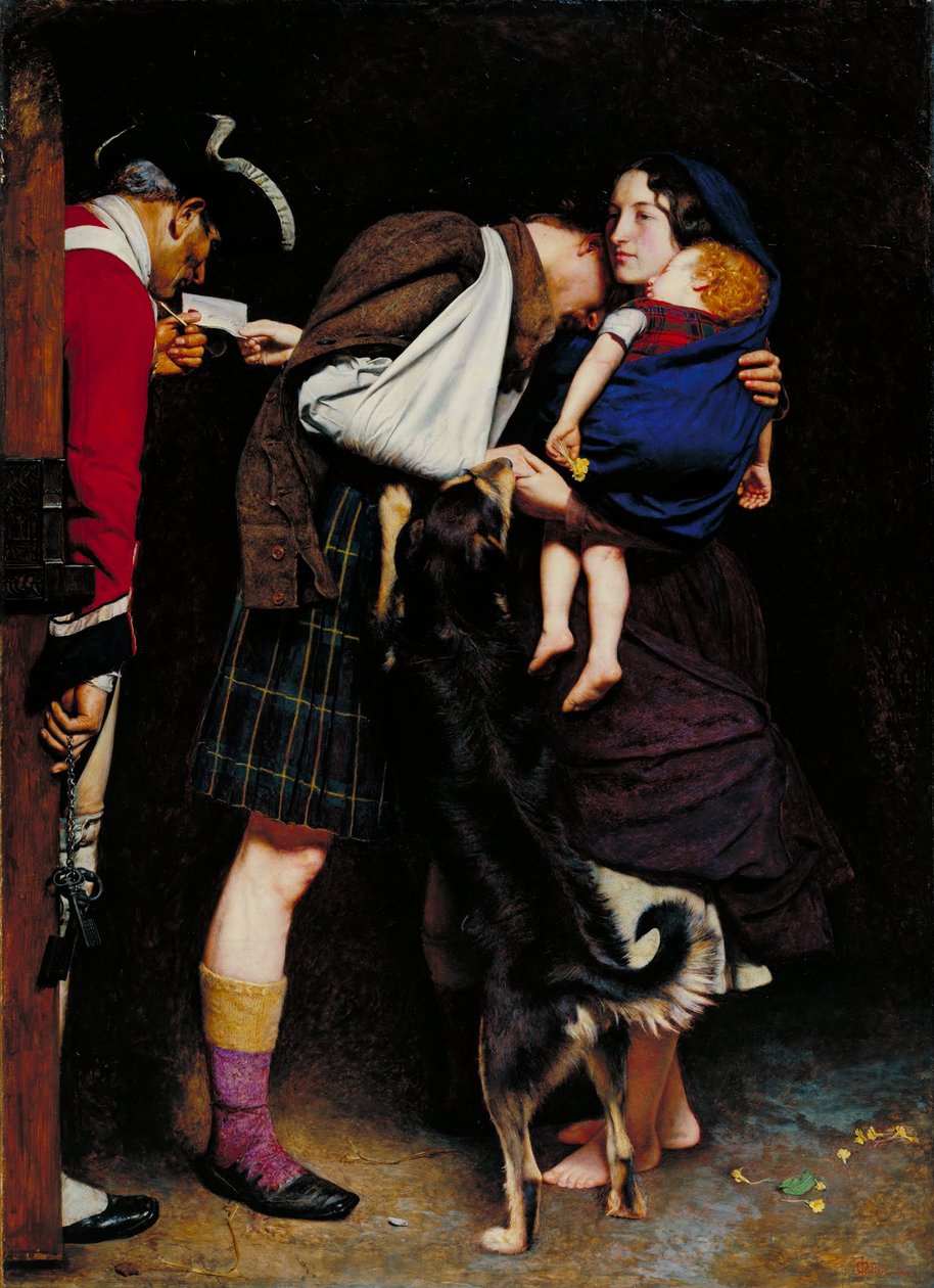 Nakaz wydania 1746 autorstwa John Everett Millais