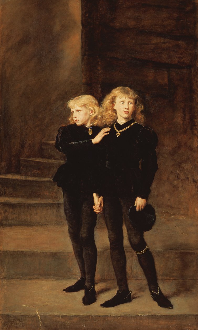 Książęta Edward i Ryszard w Wieży, 1878 autorstwa John Everett Millais