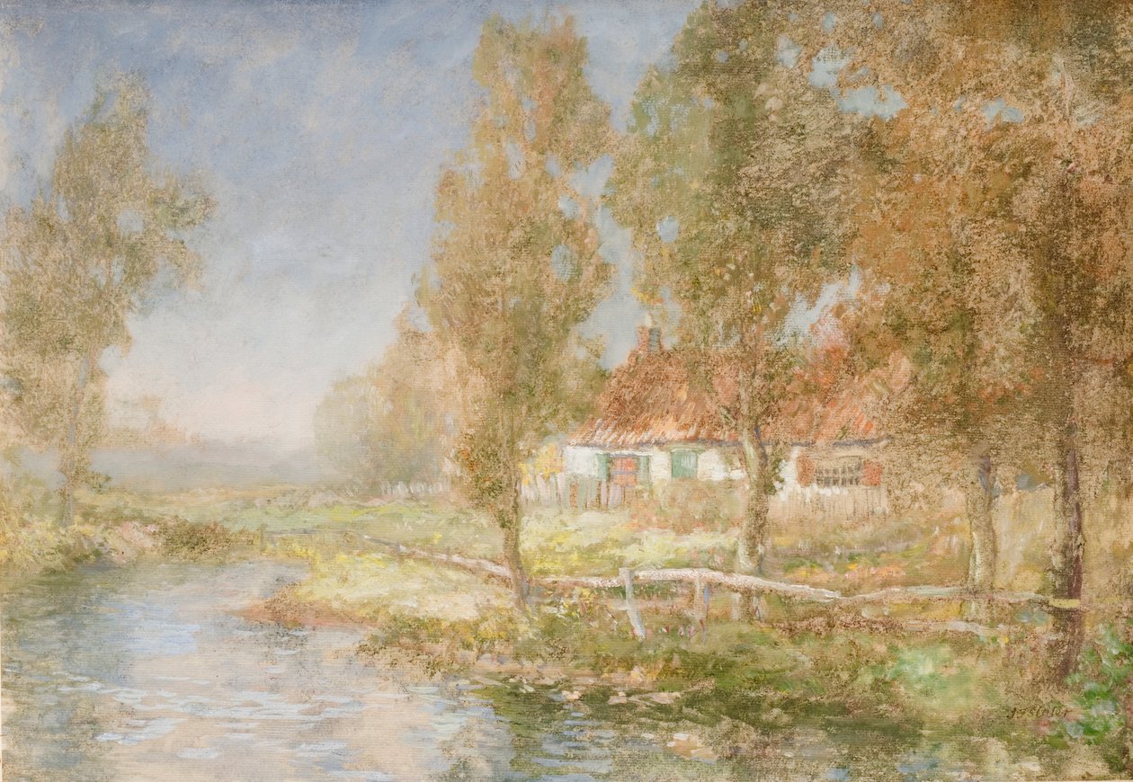 Domek i potok autorstwa John Falconar Slater