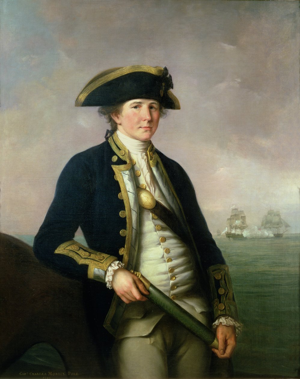 Kapitan Charles Morice Polak, 1781 autorstwa John Francis Rigaud