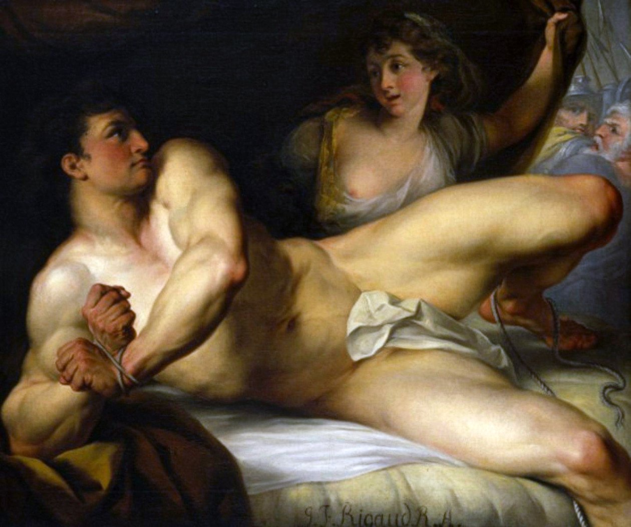 Samson zerwał swoje więzy lub Samson i Delilah autorstwa John Francis Rigaud
