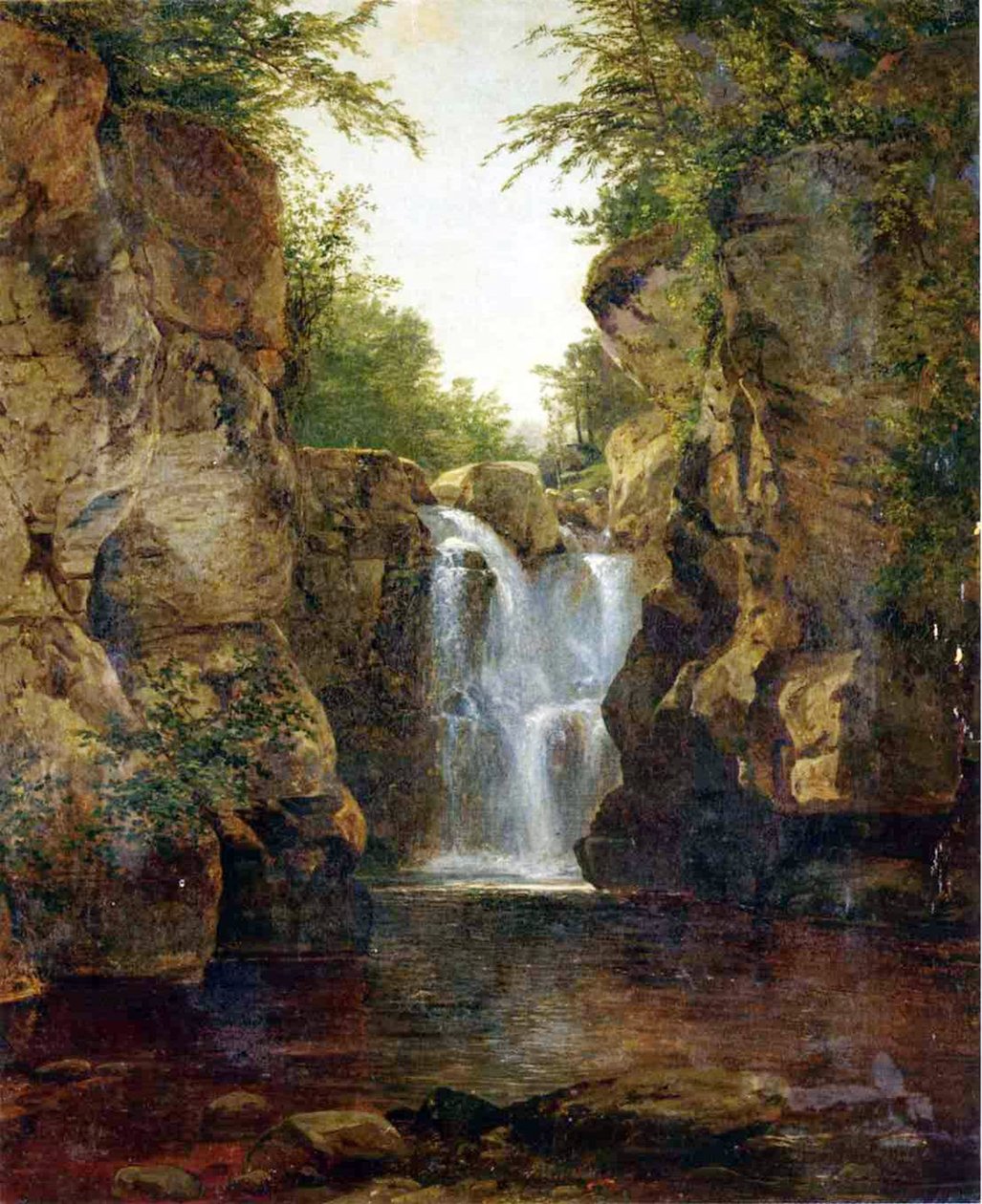 Wodospad Bish Bash, 1855-60 autorstwa John Frederick Kensett