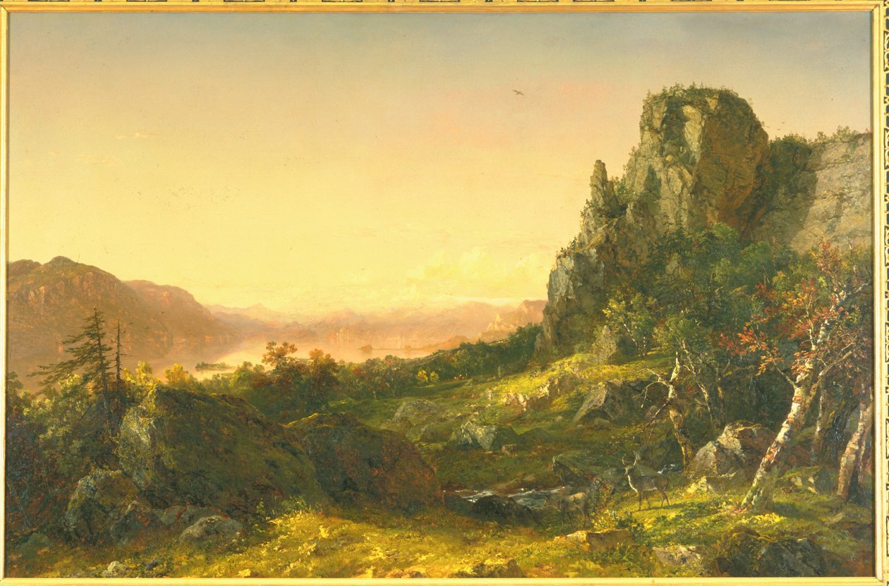 Pejzaż skalny, 1853 autorstwa John Frederick Kensett