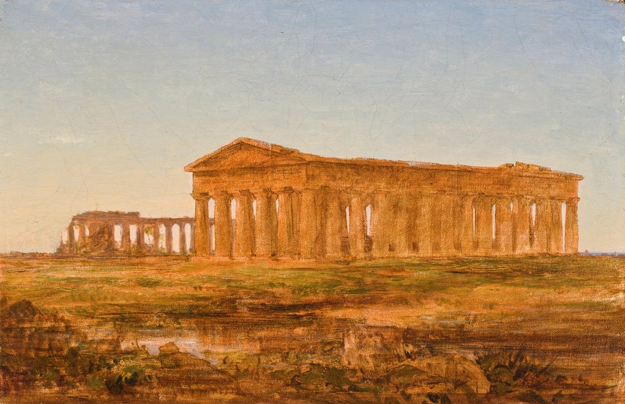 Świątynia Neptuna, Paestum, 1847 autorstwa John Frederick Kensett