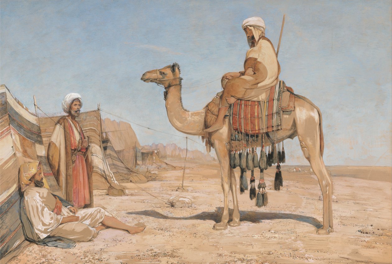 Obozowisko Beduinów; lub Arabowie Beduinów autorstwa John Frederick Lewis