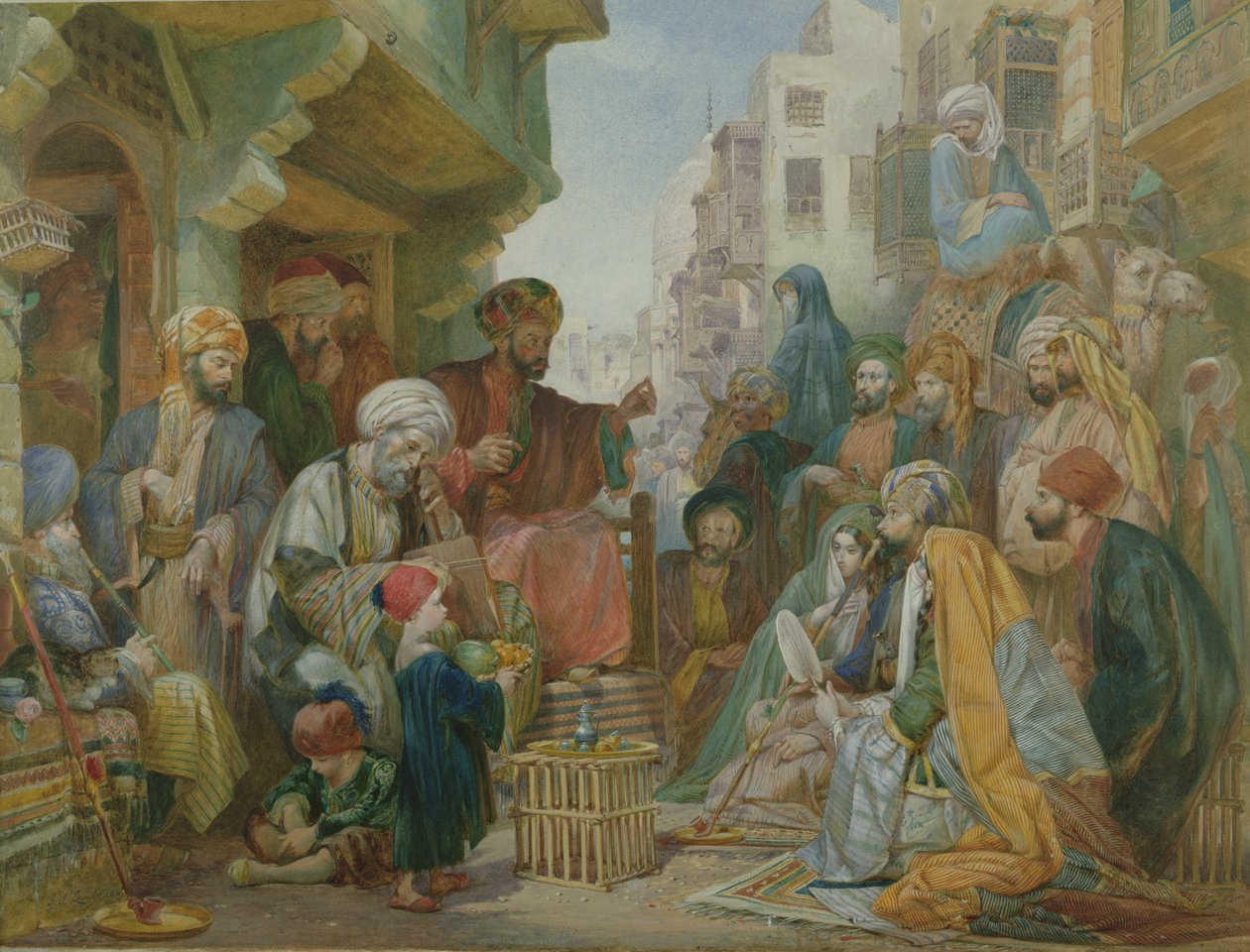 Ulica w Kairze autorstwa John Frederick Lewis