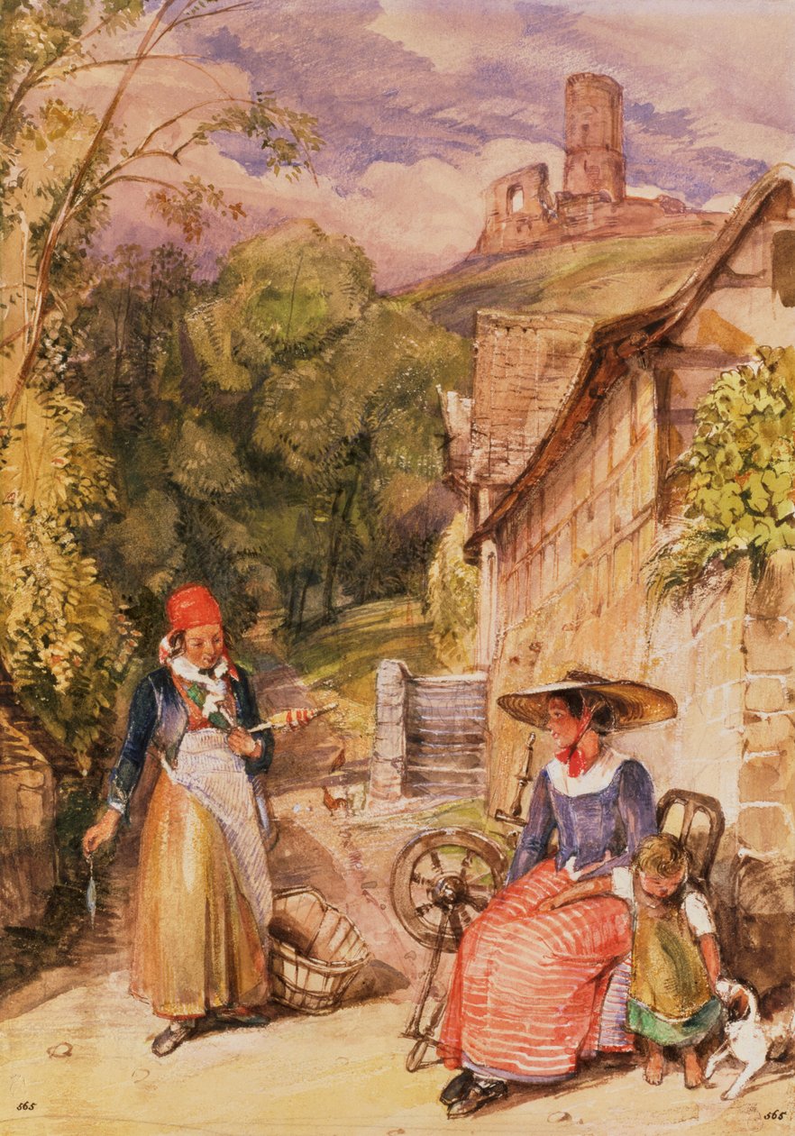 Chłopi z Schwarzwaldu autorstwa John Frederick Lewis