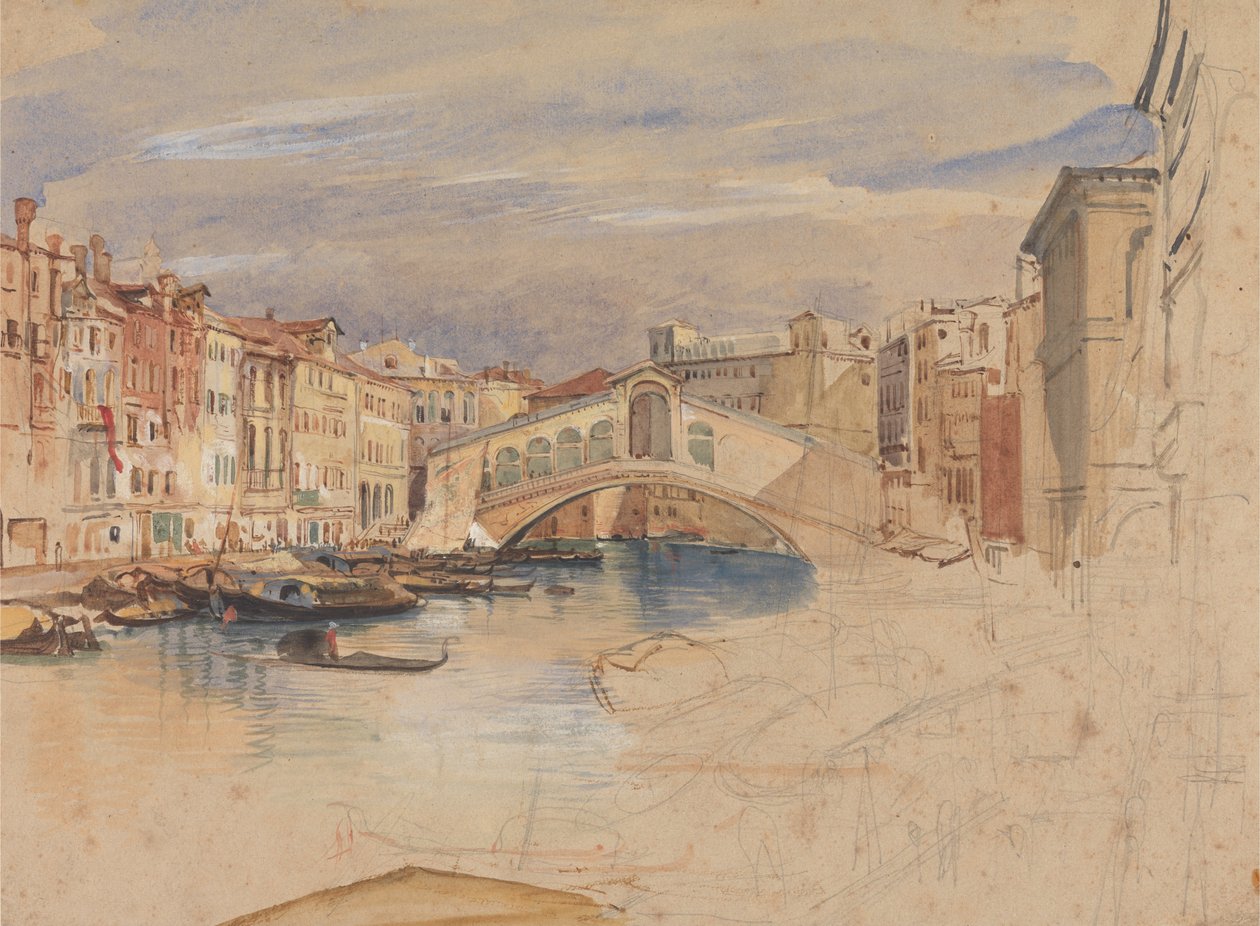 Wenecja – Canal Grande i Rialto autorstwa John Frederick Lewis