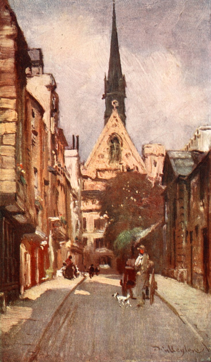 Kaplica Exeter College, od ulicy Ship, 1903 autorstwa John Fulleylove