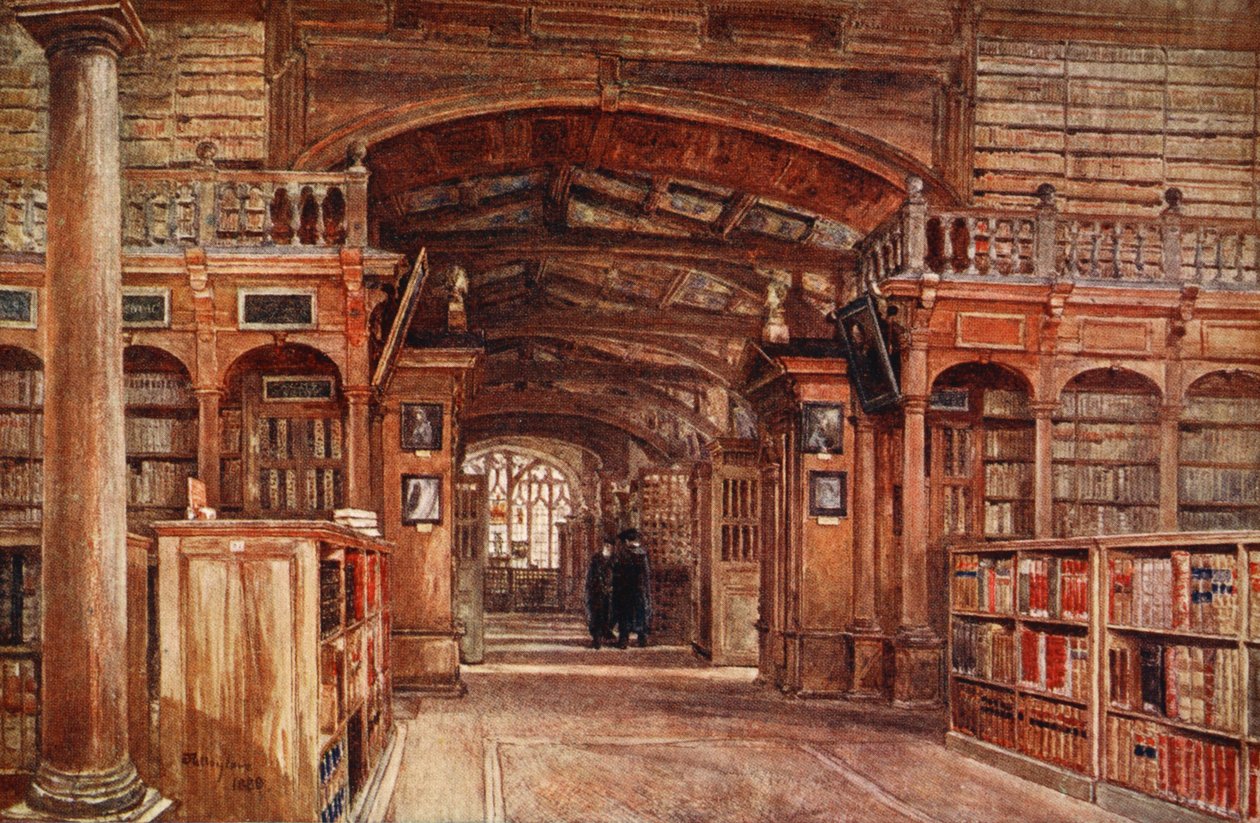 Wnętrze Biblioteki Bodlejańskiej, 1903 autorstwa John Fulleylove