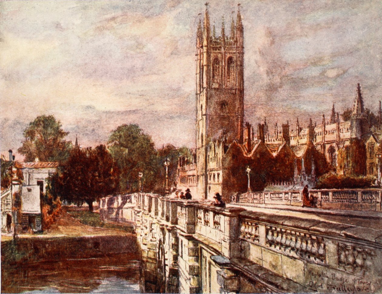 Wieża i most Magdaleny, 1903 autorstwa John Fulleylove