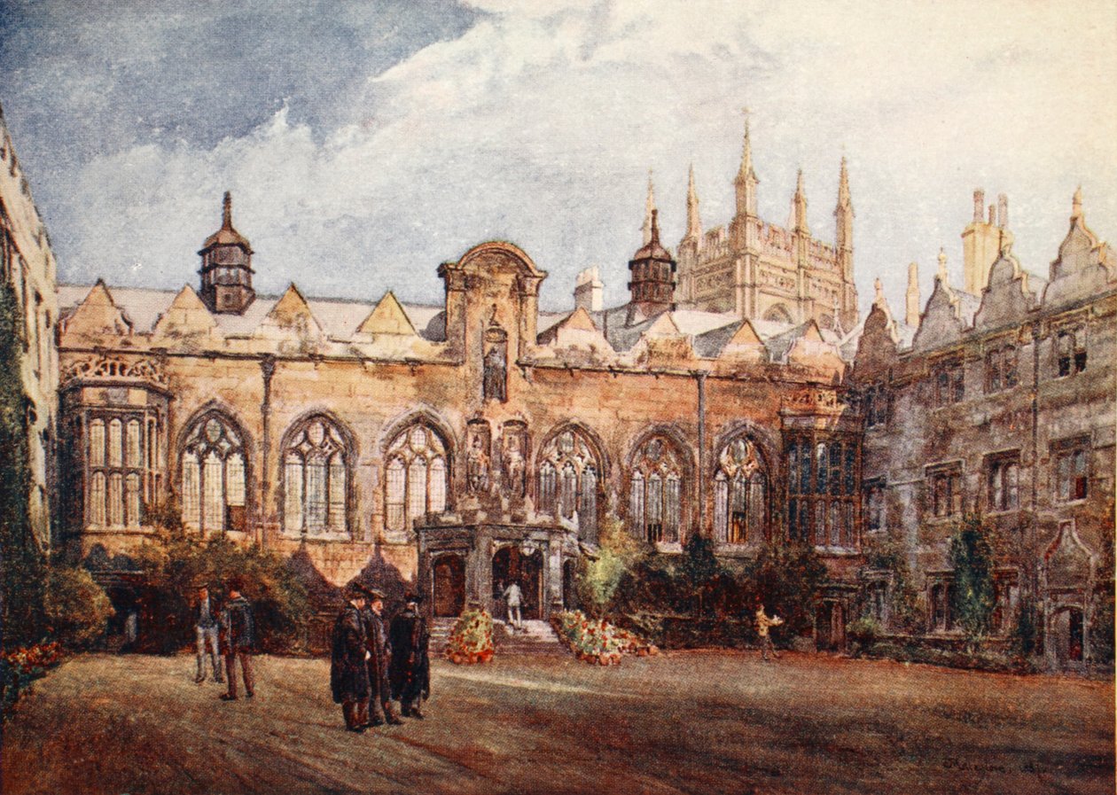 Oriel College, 1903 autorstwa John Fulleylove