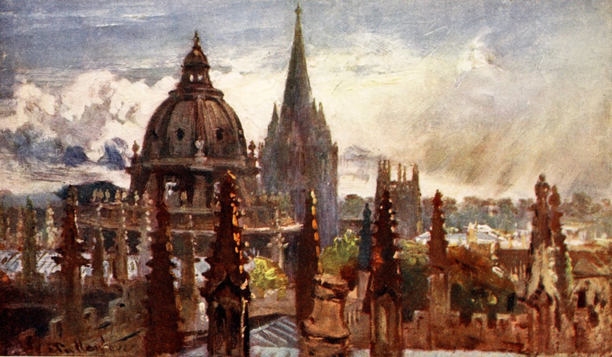 Oxford, z teatru Sheldonian, 1903 autorstwa John Fulleylove