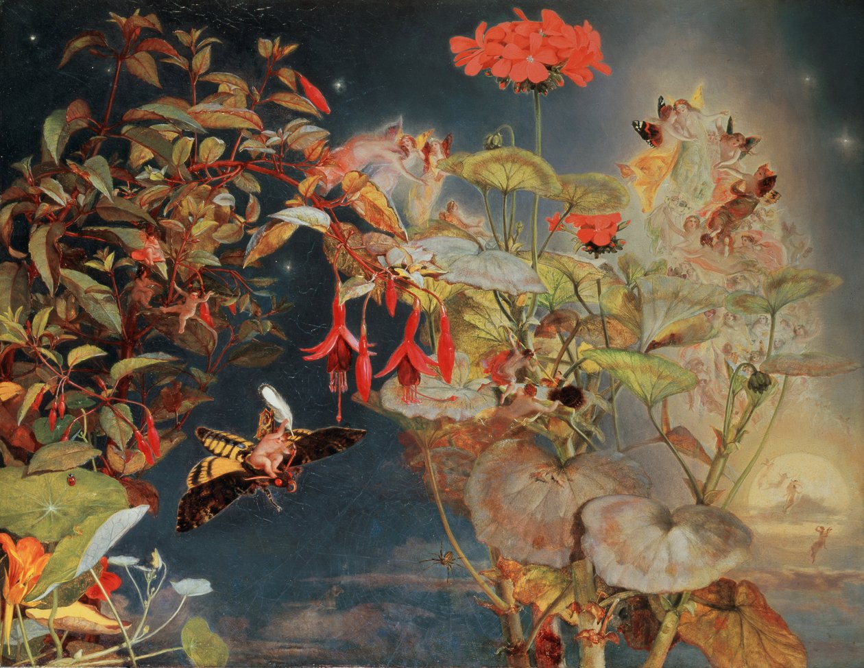 Świętojańskie wróżki, ok. 1856 r. autorstwa John George Naish