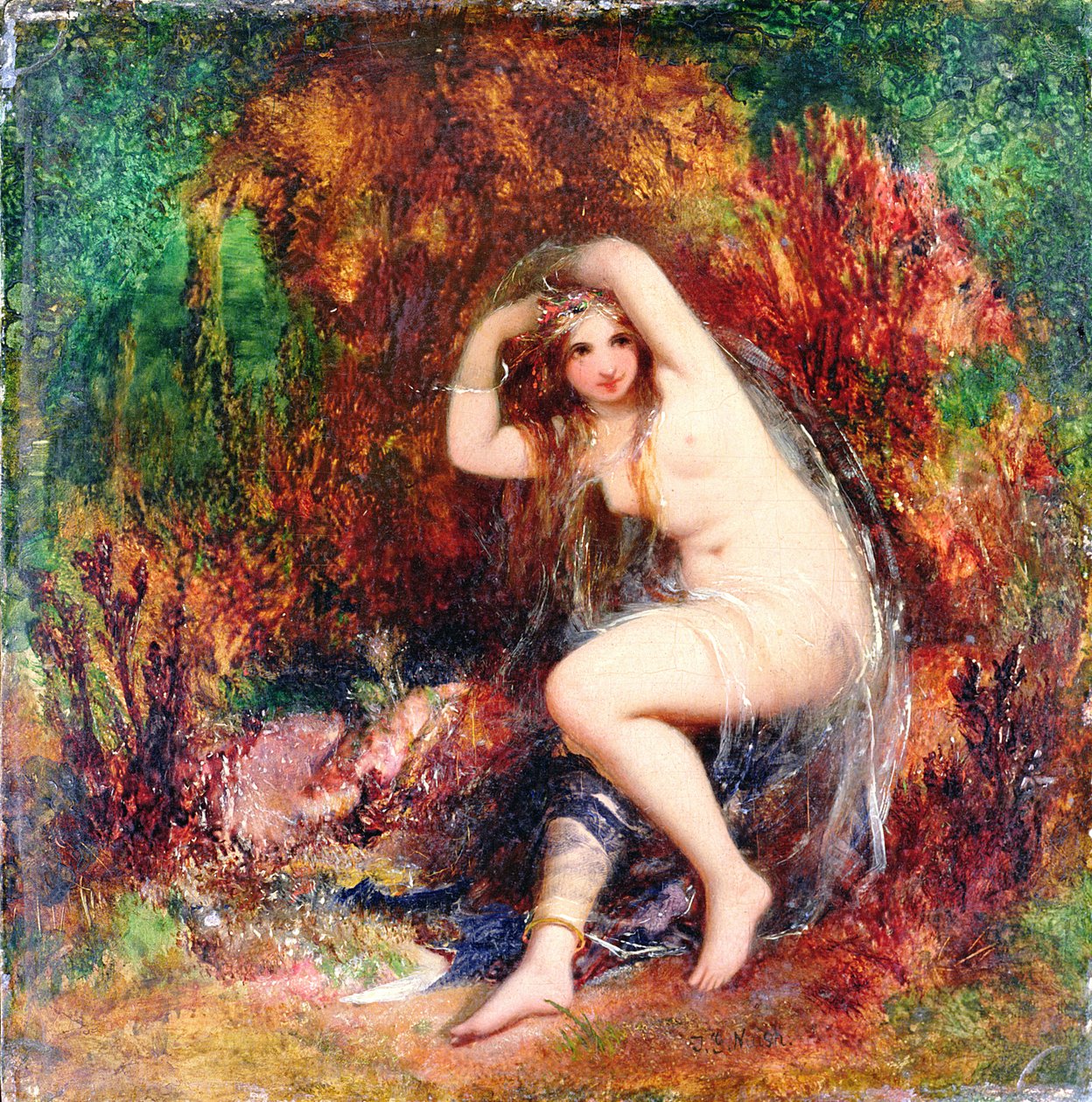 Odsłonięcie nimfy morskiej autorstwa John George Naish