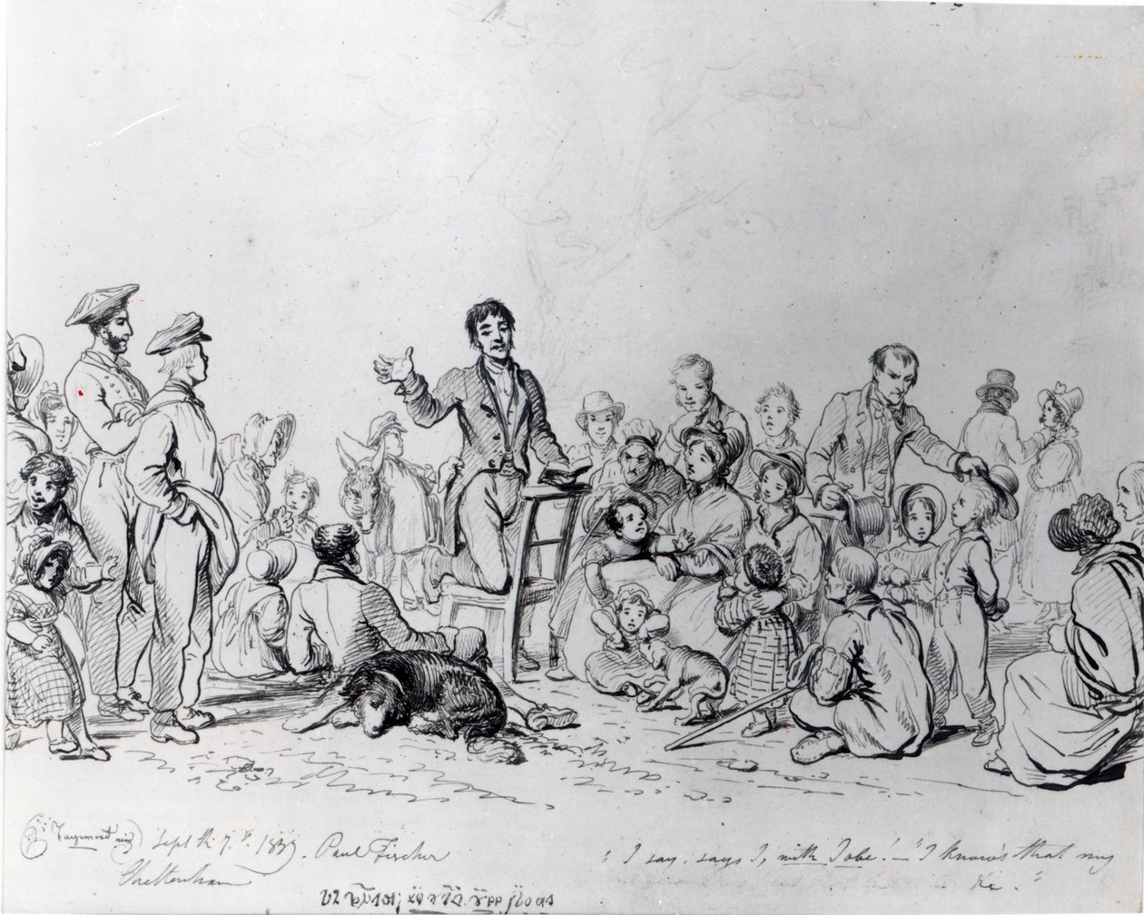 Kaznodzieja polowy, 1837 autorstwa John George Paul Fischer