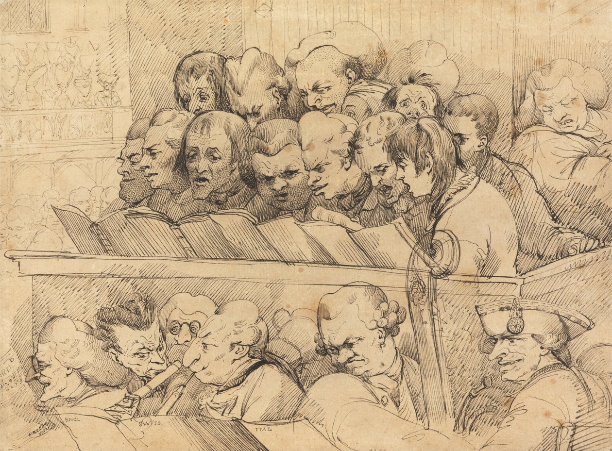 Chór i Orkiestra (A Choral Band) autorstwa John Hamilton Mortimer