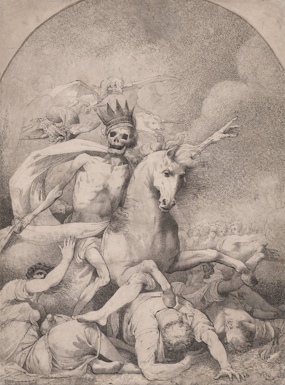 Śmierć na bladym koniu autorstwa John Hamilton Mortimer