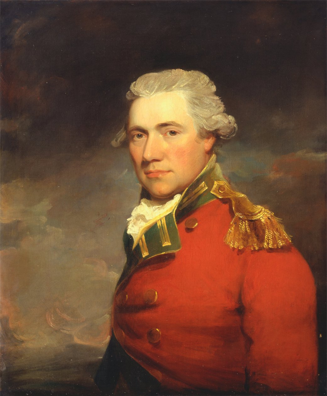 Nieznany brytyjski oficer, prawdopodobnie z 11 Pułku Piechoty (North Devonshire), ok. 1800 autorstwa John Hoppner