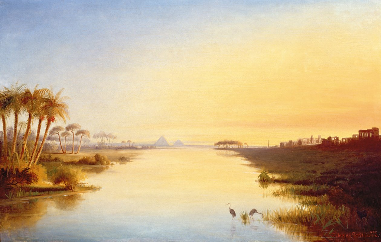 Oaza egipska, 1866 autorstwa John Inesco Williams