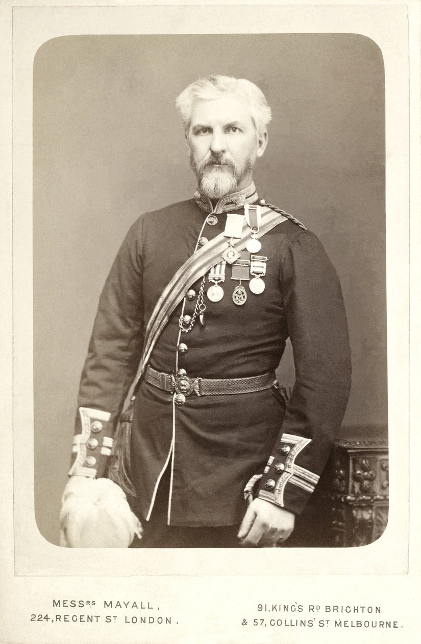 James Augustus Grant (1827-1892), szkocki odkrywca wschodniej Afryki równikowej autorstwa John Jabez Edwin Mayal