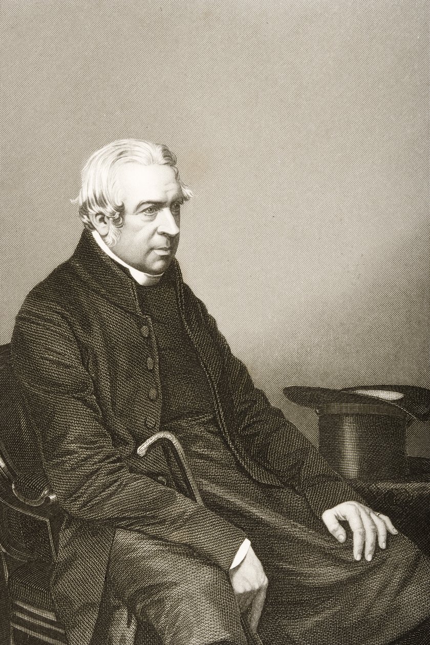 Charles Richard Sumner (1790-1874) rytowany przez D.J. Pound z fotografii, z „The Drawing-Room of Eminent Personages, Volume 2”, wydanej w Londynie, 1860 autorstwa John Jabez Edwin Paisley Mayall