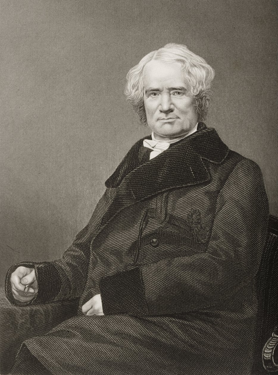 George Mifflin Dallas (1792-1864) grawerowany przez D.J. Pound z fotografii, z „The Drawing-Room of Eminent Personages, Volume 2”, wydanej w Londynie, 1860 autorstwa John Jabez Edwin Paisley Mayall