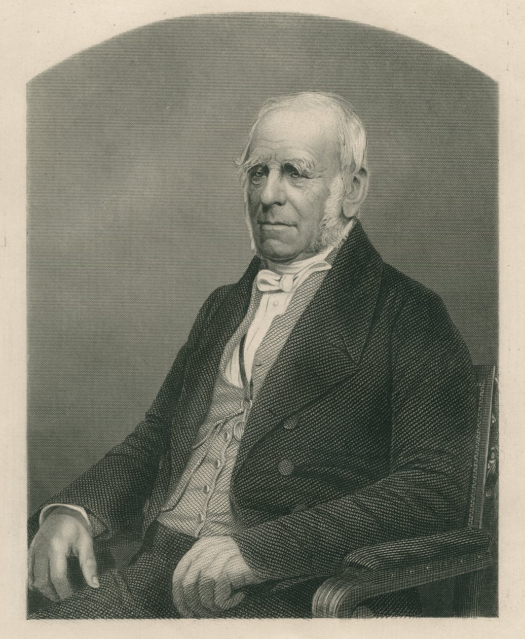Henry Petty-Fitzmaurice, 3. markiz Lansdowne, grawerowane przez D.J. Pound z fotografii, z „The Drawing-Room of Eminent Personages, Volume 2”, wydanej w Londynie, 1860 autorstwa John Jabez Edwin Paisley Mayall