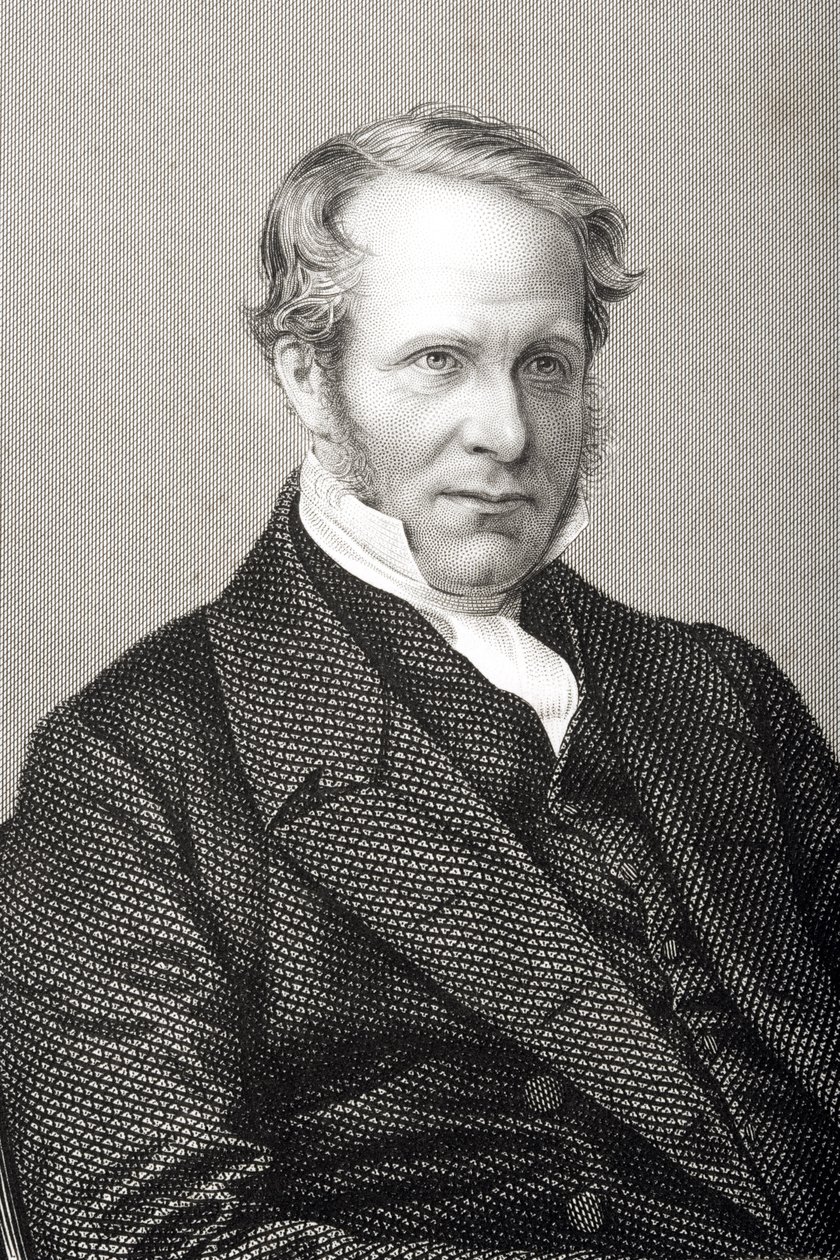 Wielebny baptysta Wriothesley Noel (1799-1873) grawerowany przez D.J. Pound z fotografii, z „The Drawing-Room of Eminent Personages, Volume 2”, wydanej w Londynie, 1860 autorstwa John Jabez Edwin Paisley Mayall