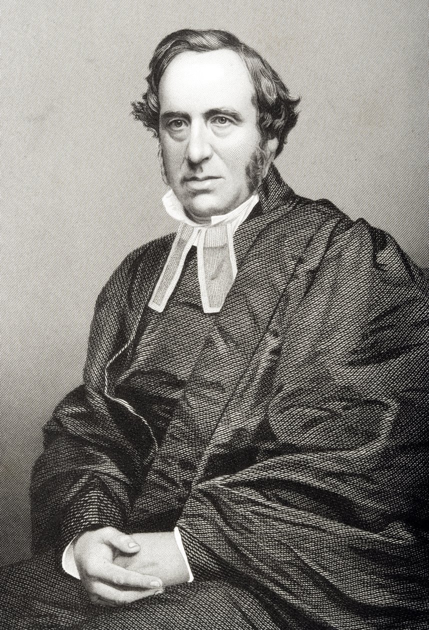 Richard Chenevix Trench (1807-1886) rytowany przez D.J. Pound z fotografii, z „The Drawing-Room of Eminent Personages, Volume 2”, wydanej w Londynie, 1860 autorstwa John Jabez Edwin Paisley Mayall