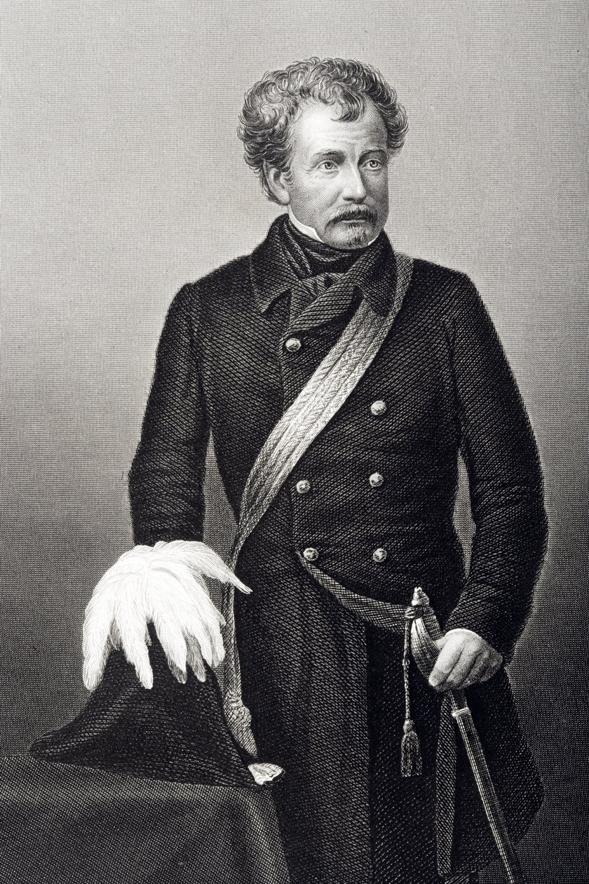 Sir Colin Campbell (1792-1863) Lord Clyde, wyryty przez D.J. Pounda z fotografii, z "The Drawing-Room of Eminent Personages, Volume 2", wydanej w Londynie, 1860 r. autorstwa John Jabez Edwin Paisley Mayall
