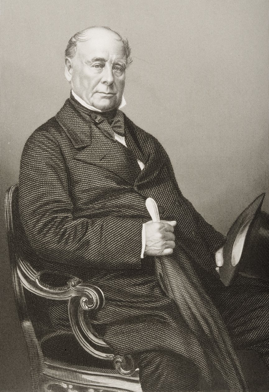 Thomas Chandler Haliburton (1796-1865) grawerowany przez D.J. Pound z fotografii, z „The Drawing-Room of Eminent Personages, Volume 2”, wydanej w Londynie, 1860 autorstwa John Jabez Edwin Paisley Mayall
